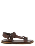 Miu Miu Multiple Band Sandals Brown