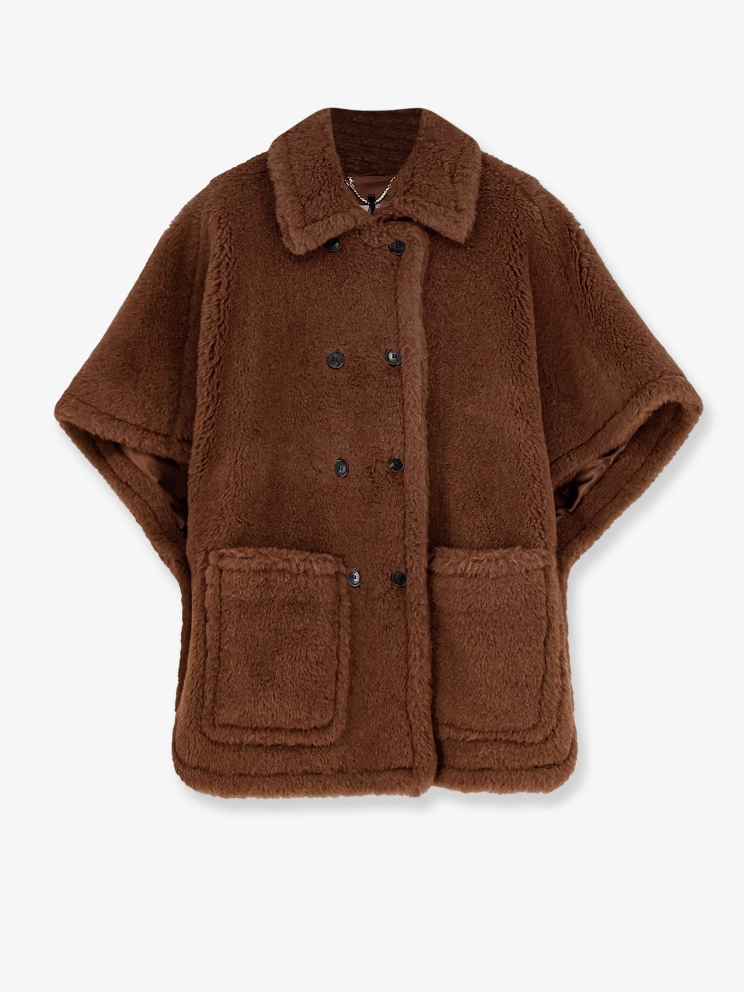 Max Mara Women's Cashmere and Silk Cape Brown