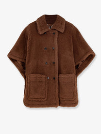 Max Mara Women's Cashmere and Silk Cape Brown