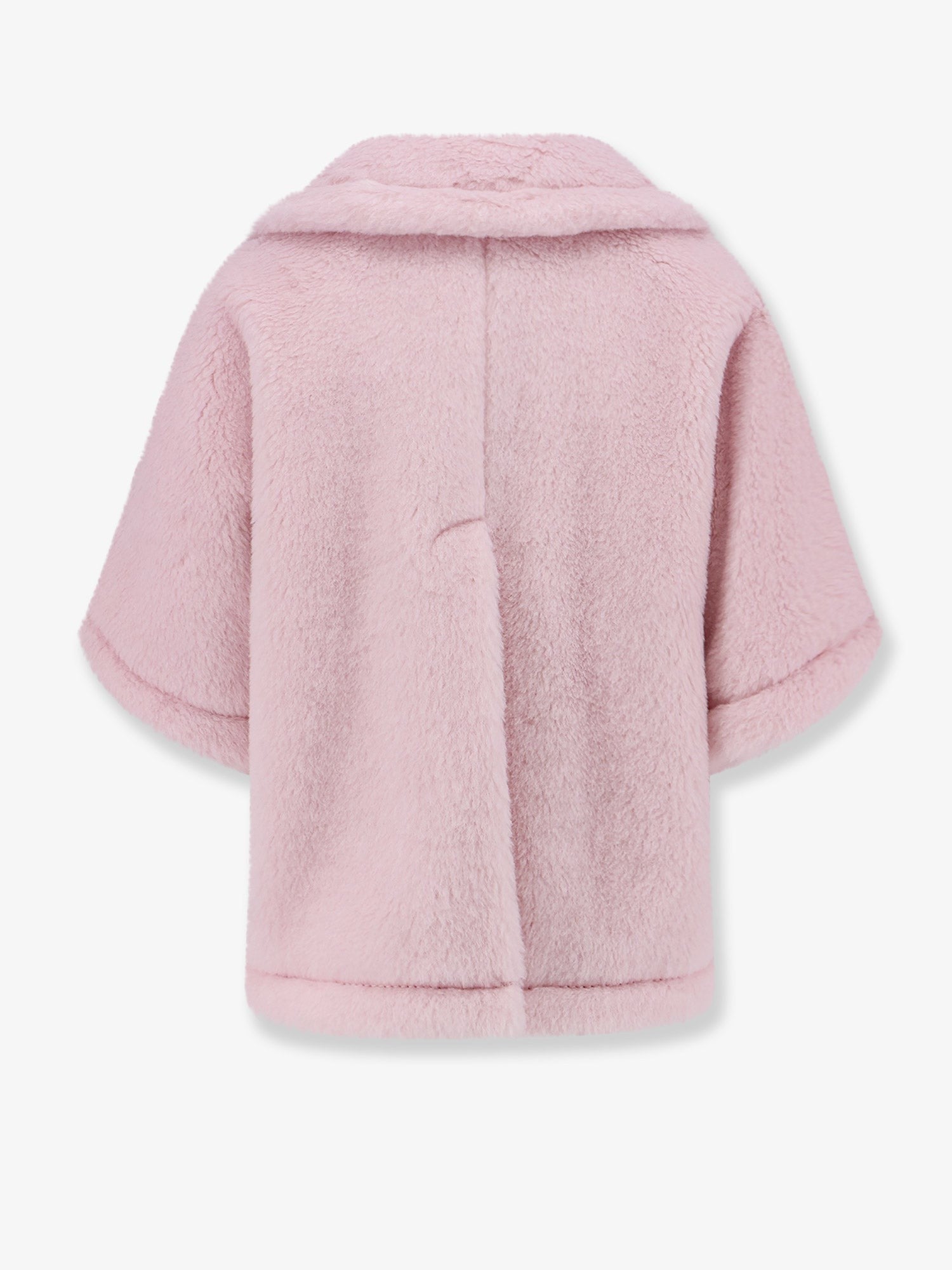 Max Mara Women's Alpaca and Virgin Wool Fur Cape Beige