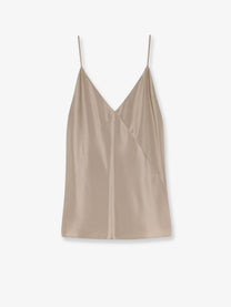 Max Mara Women's Mxebacco Silk Top Beige
