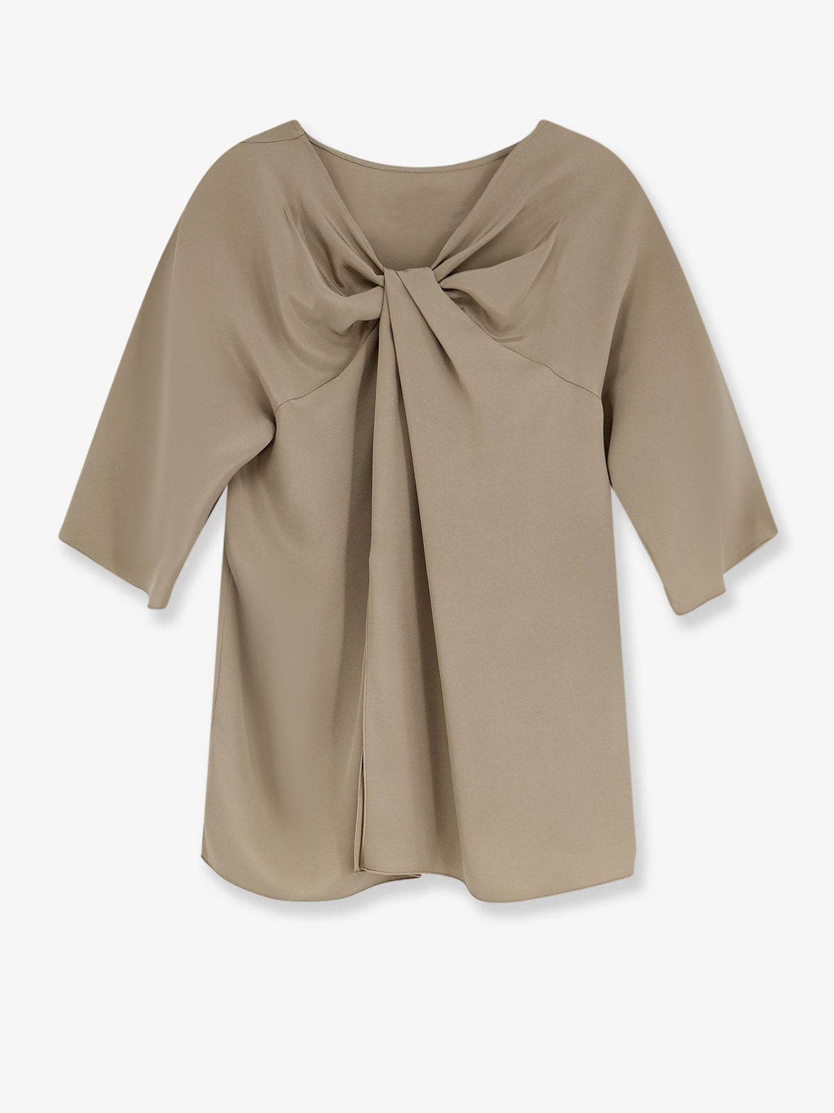 Max Mara Women's Mxegattini Silk Top Beige, view 2