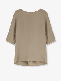 Max Mara Women's Mxegattini Silk Top Beige