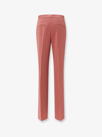 Max Mara Women's Mxeliseo Cady Tuxedo Trousers Brown