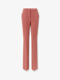 Max Mara Women's Mxeliseo Cady Tuxedo Trousers Brown