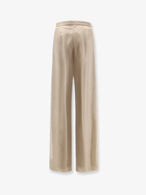 Max Mara Women's Mxeolivi Silk Trousers Beige