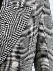 Max Mara Women's Mxmaccordo Double Breasted Virgin Wool Blazer White