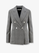 Max Mara Women's Mxmaccordo Double Breasted Virgin Wool Blazer White