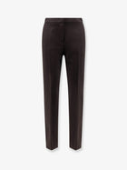 Max Mara Women's Mxmacino Stretch Virgin Wool Trousers Black