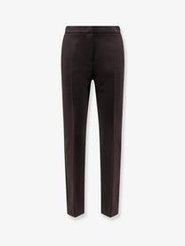 Max Mara Women's Mxmacino Stretch Virgin Wool Trousers Black