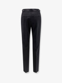 Max Mara Women's Mxmacino Stretch Virgin Wool Trousers Black