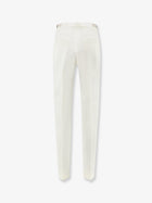 Max Mara Women's Mxmacino Stretch Virgin Wool Trousers White, view 2