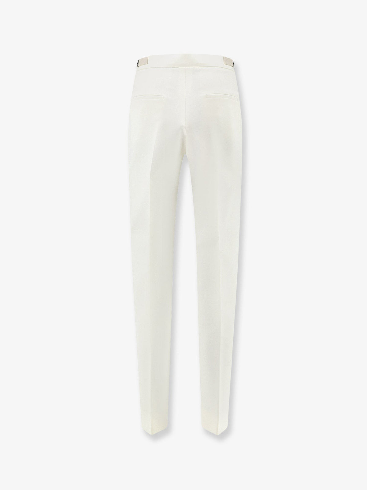 Max Mara Women's Mxmacino Stretch Virgin Wool Trousers White, view 2