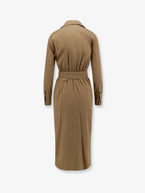 Max Mara Women's Mxmbeta Cotton Blend Dress Beige