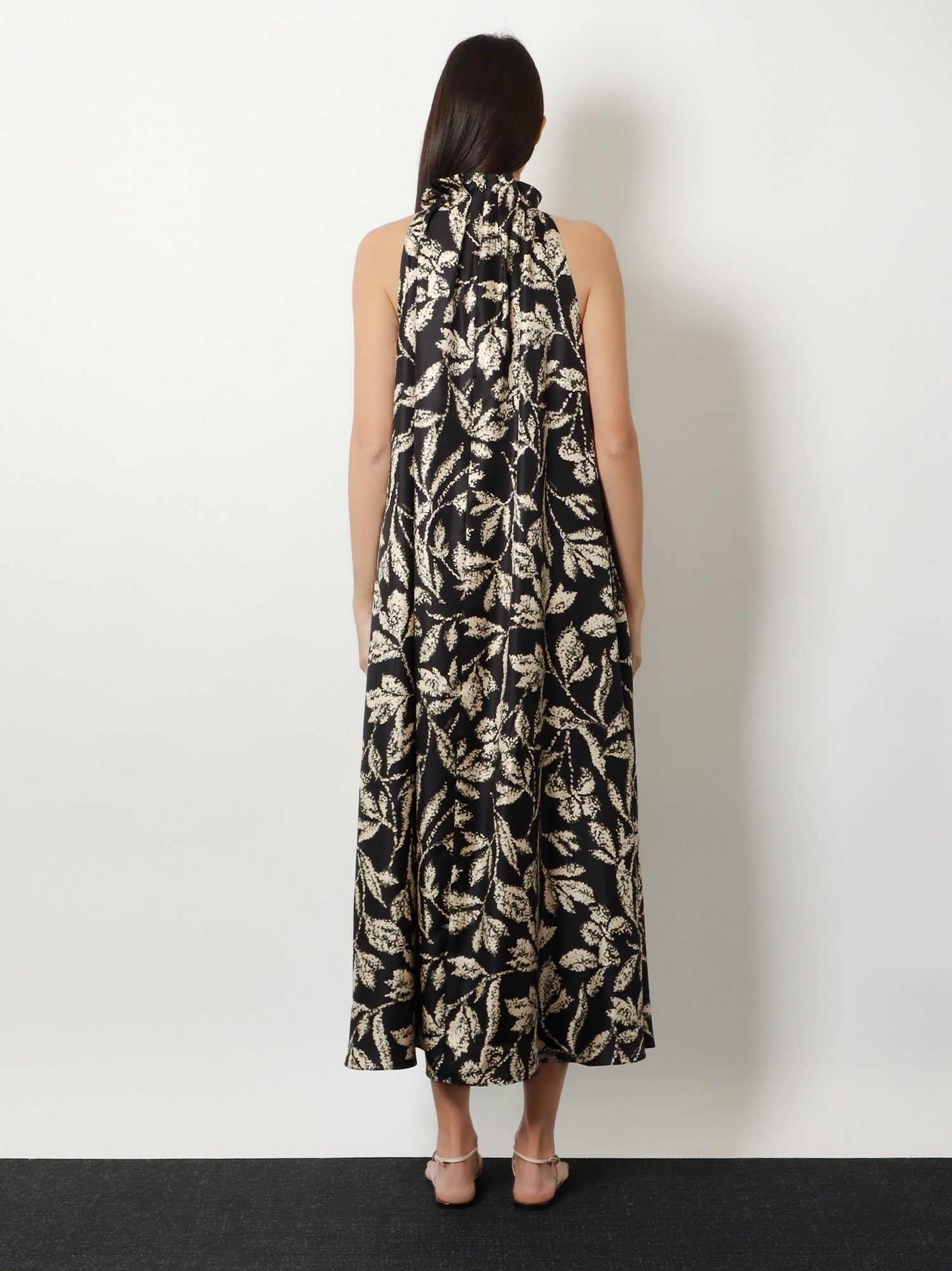 Max Mara Women's Mxmcartone Silk Dress Black