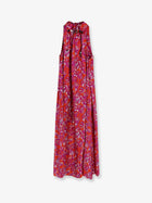 Max Mara Women's Mxmcartone Silk Long Dress Orange