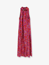 Max Mara Women's Mxmcartone Silk Long Dress Orange