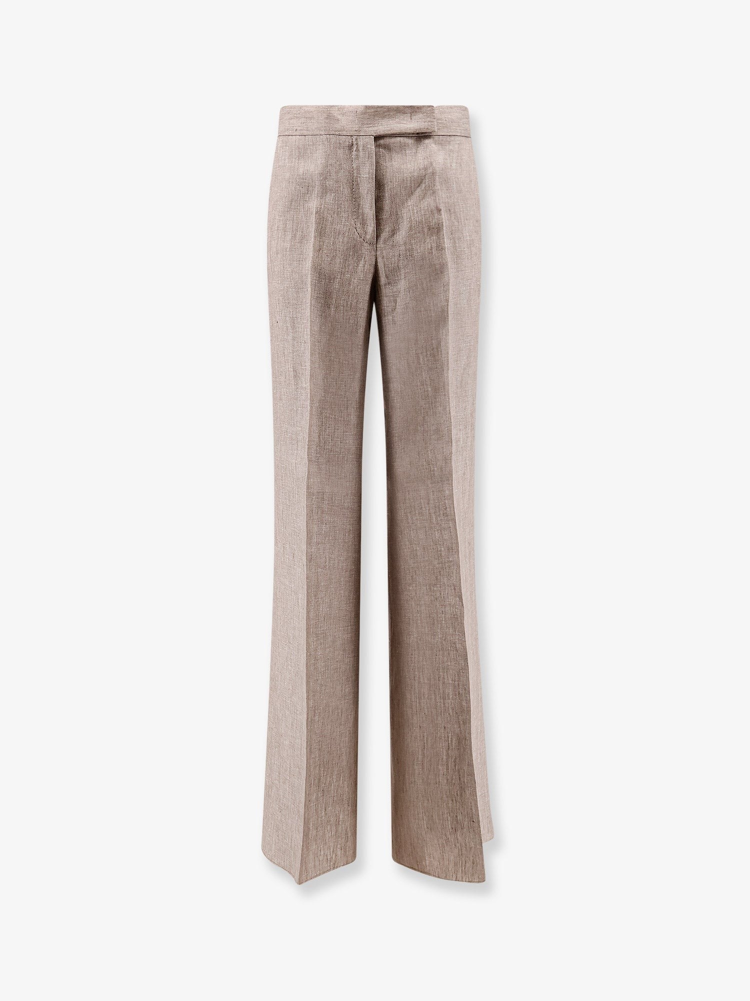 Max Mara Women's Mxmdeserto Linen Trousers Beige