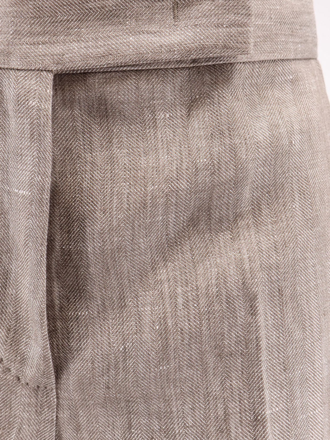Max Mara Women's Mxmdeserto Linen Trousers Beige