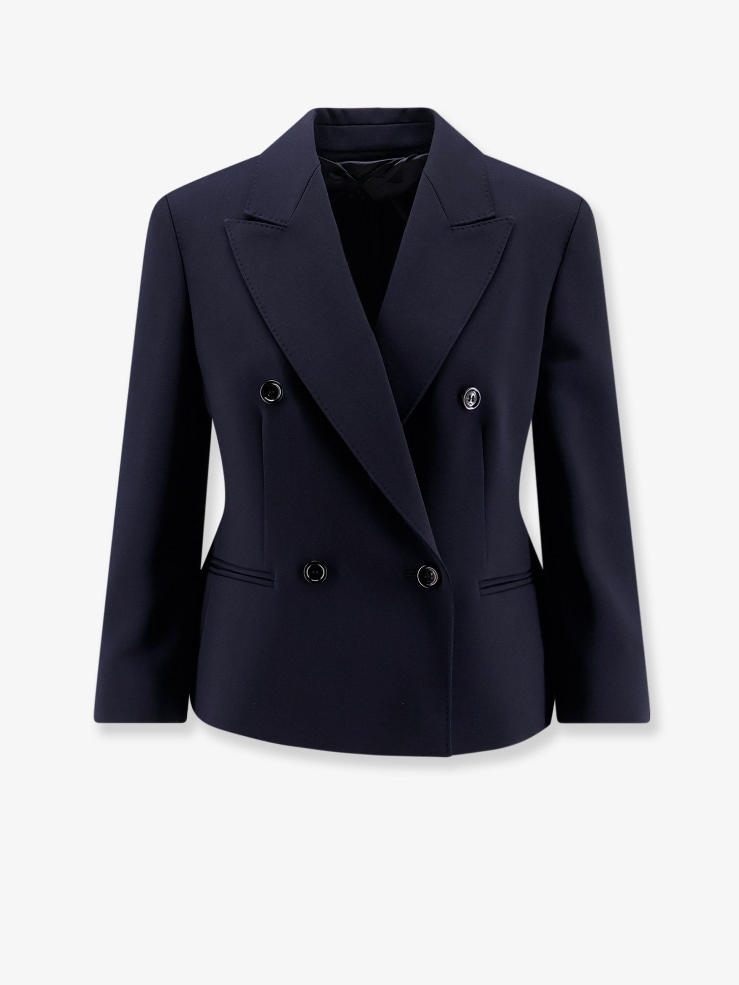 Max Mara Women's Mxmdorico Stretch Virgin Wool Blazer Blue