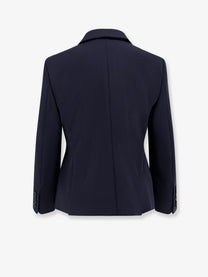 Max Mara Women's Mxmdorico Stretch Virgin Wool Blazer Blue