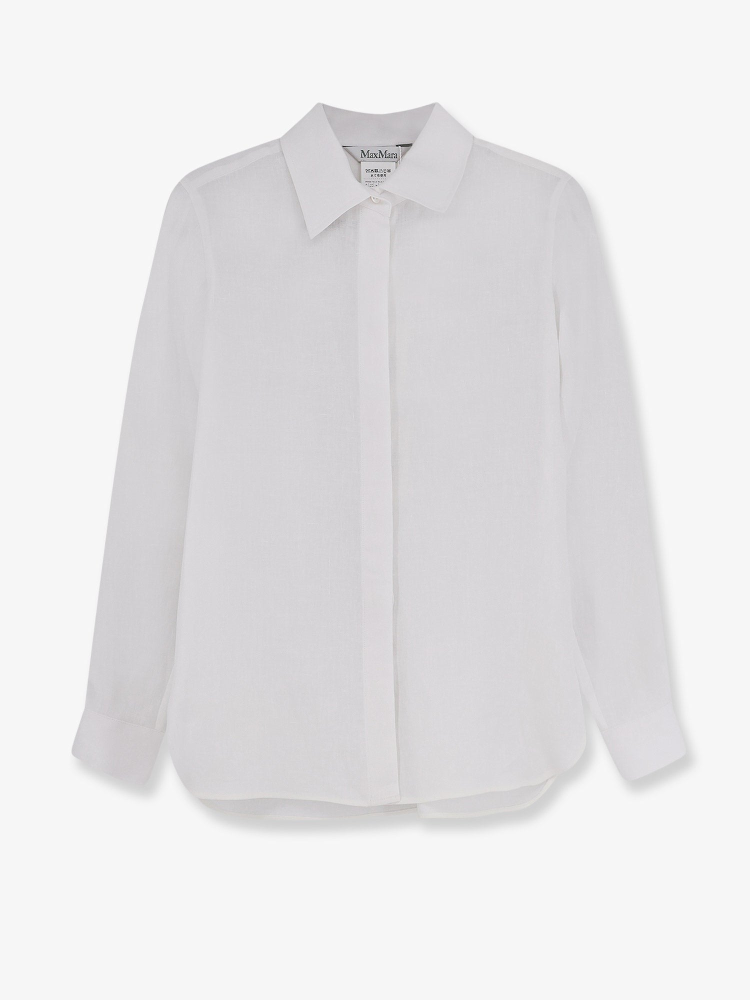 Max Mara Women's Mxmfalasco Linen Shirt White