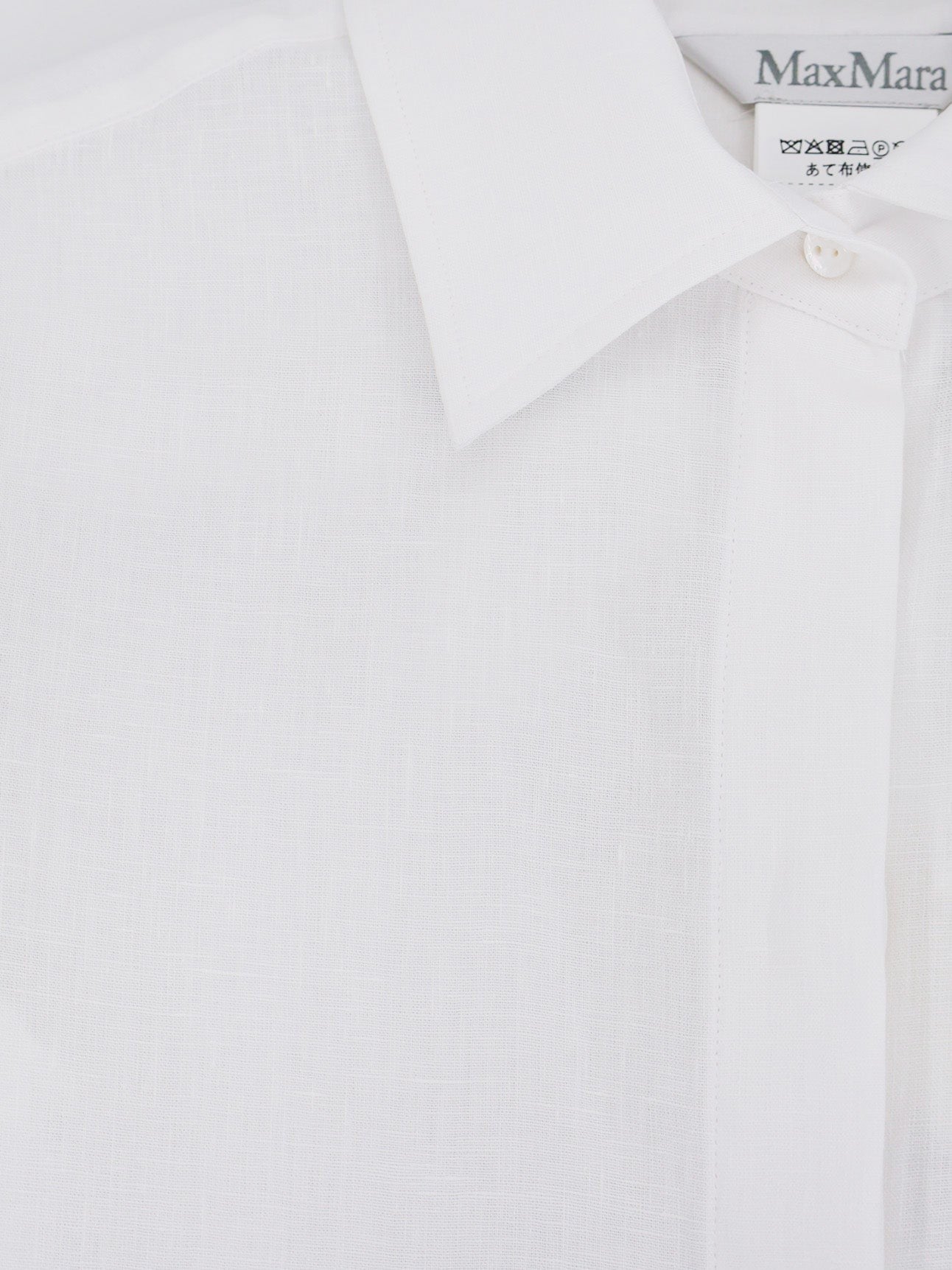 Max Mara Women's Mxmfalasco Linen Shirt White