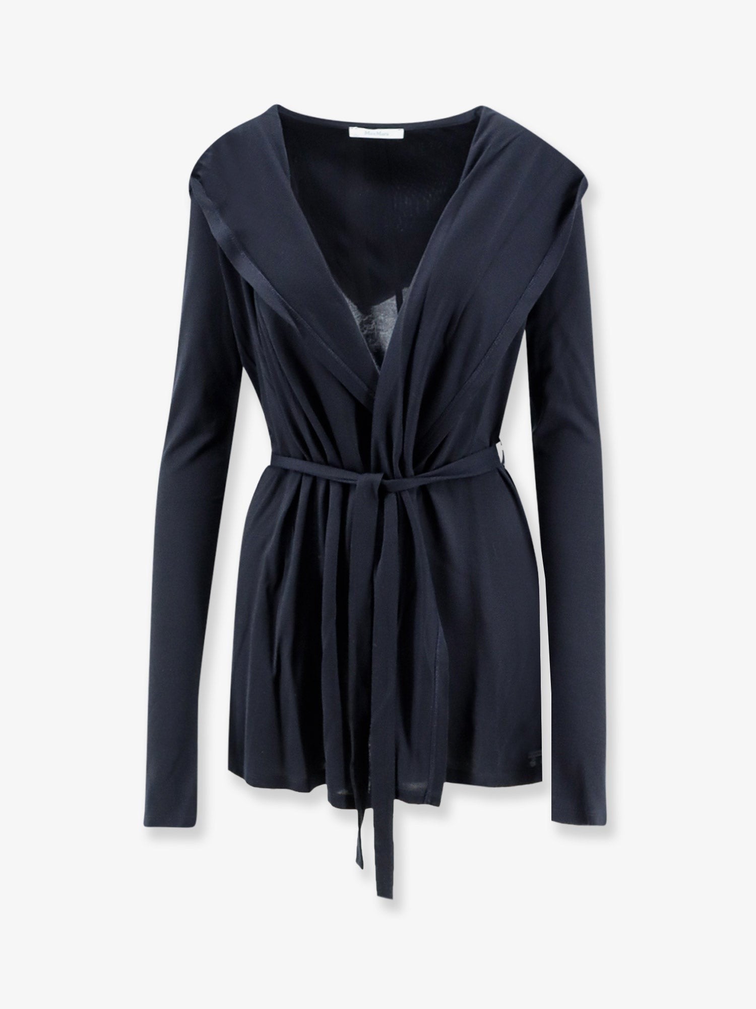 Max Mara Women's Mxmfalda Lyocell and Silk Cardigan Blue