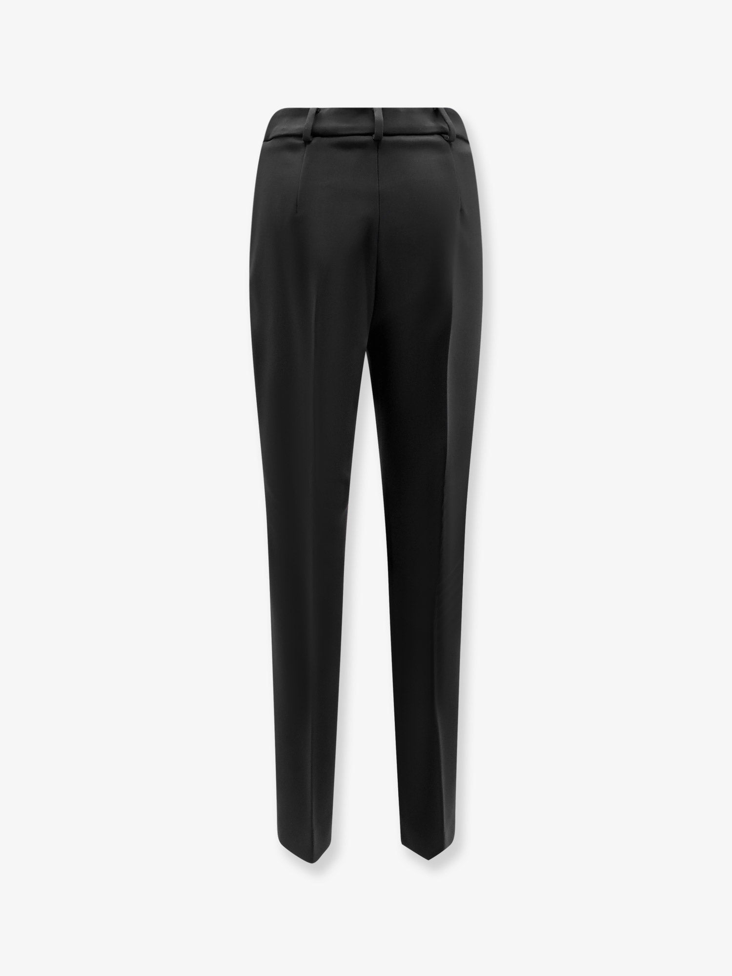 Max Mara Women's Mxmgiglio Virgin Wool Trousers Black
