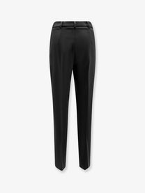 Max Mara Women's Mxmgiglio Virgin Wool Trousers Black