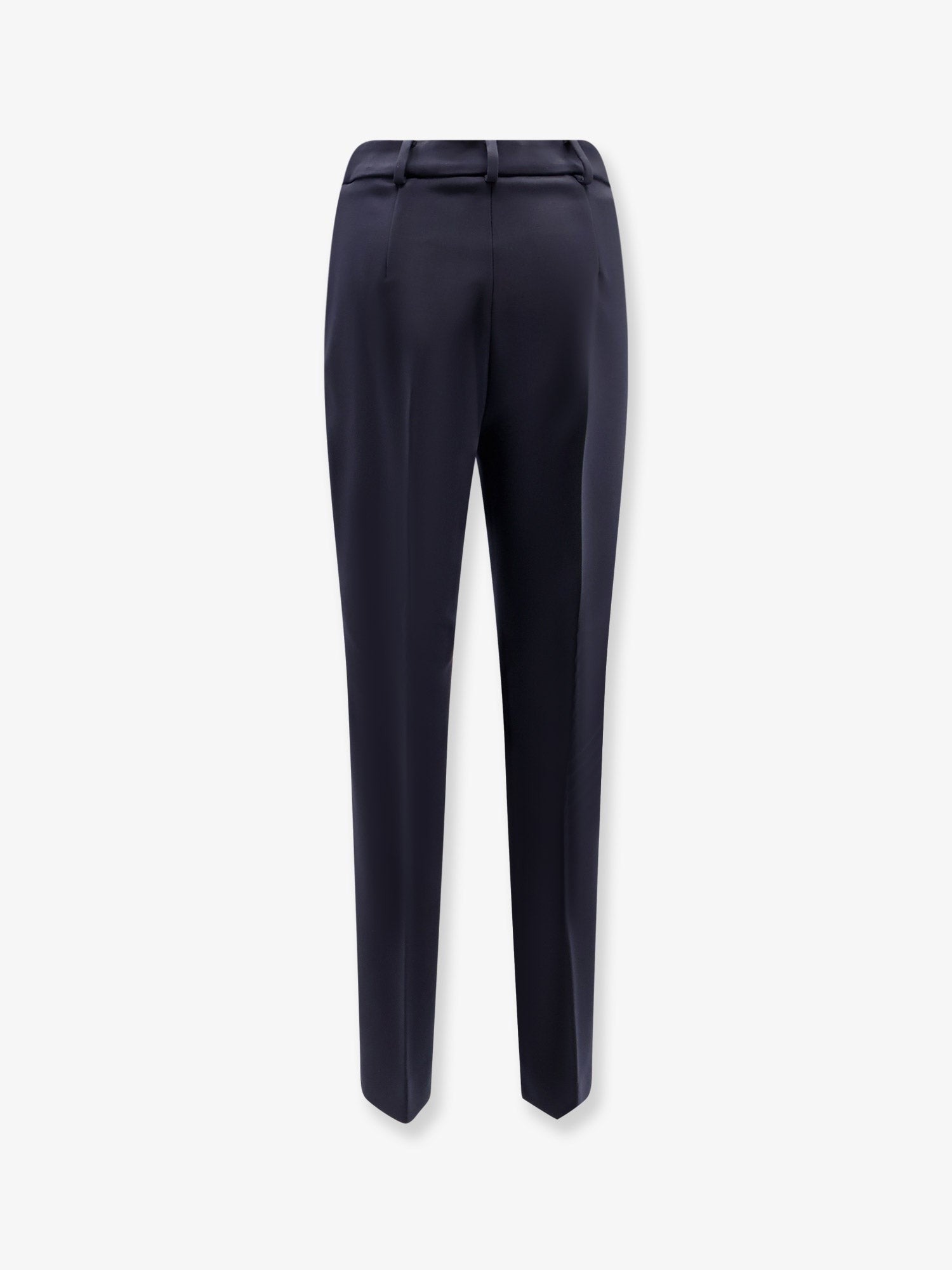 Max Mara Women's Mxmgiglio Virgin Wool Trousers Blue
