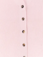 Max Mara Women's Mxmgioiosa Ribbed Wool and Cashmer Ecardigan Pink, view 3