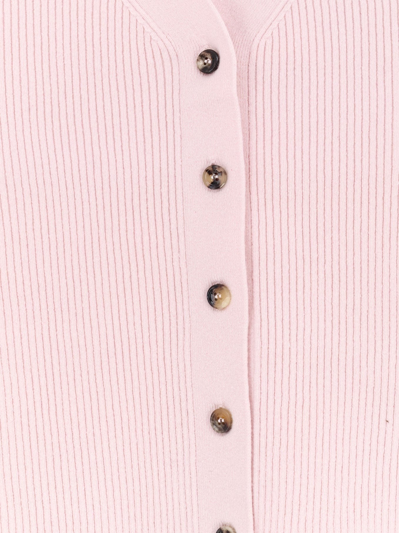Max Mara Women's Mxmgioiosa Ribbed Wool and Cashmer Ecardigan Pink