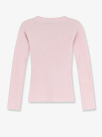 Max Mara Women's Mxmgioiosa Ribbed Wool and Cashmer Ecardigan Pink