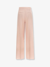 Max Mara Women's Silk and Mohair Trousers Beige
