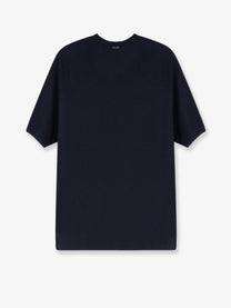 Max Mara Women's Mxmgolfo Silk and Cashmere Top Blue