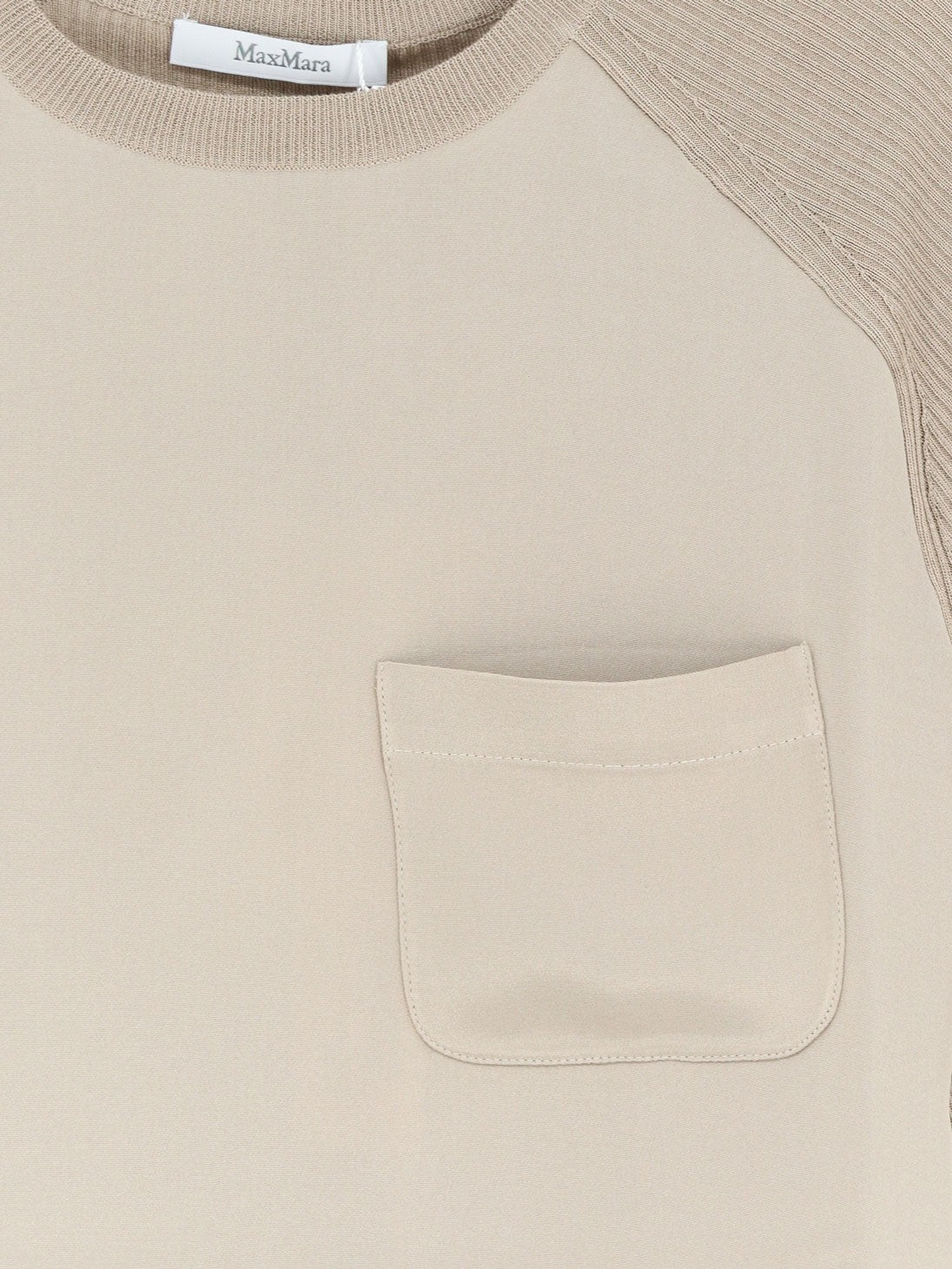 Max Mara Women's Mxmgolfo Silk and Cashmere Top Roccia