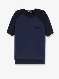 Max Mara Women's Mxmgolfo Silk and Cashmere Top Blue