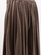 Max Mara Women's Mxmlivrea Pleated Jersey Long Skirt CACHA'SCURO, view 3