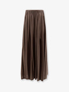 Max Mara Women's Mxmlivrea Pleated Jersey Long Skirt CACHA'SCURO