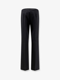 Max Mara Women's Mxmorata Stretch Virgin Wool Trousers Black