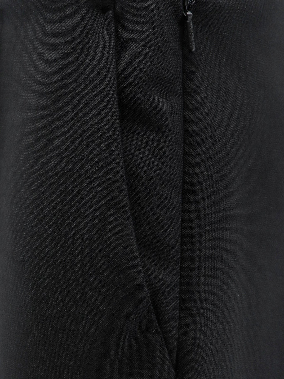 Max Mara Women's Mxmorata Stretch Virgin Wool Trousers Black, view 3