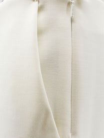 Max Mara Women's Mxmorata Stretch Virgin Wool Trousers White