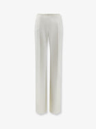 Max Mara Women's Mxmorata Stretch Virgin Wool Trousers White