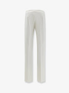 Max Mara Women's Mxmorata Stretch Virgin Wool Trousers White, view 2
