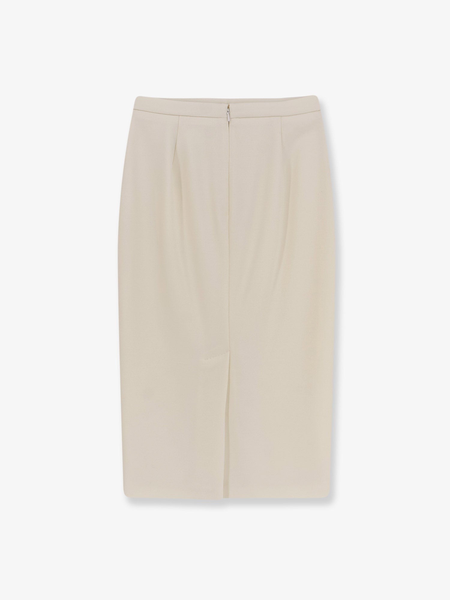 Max Mara Women's Mxmotre Stretch Virgin Wool Skirt White
