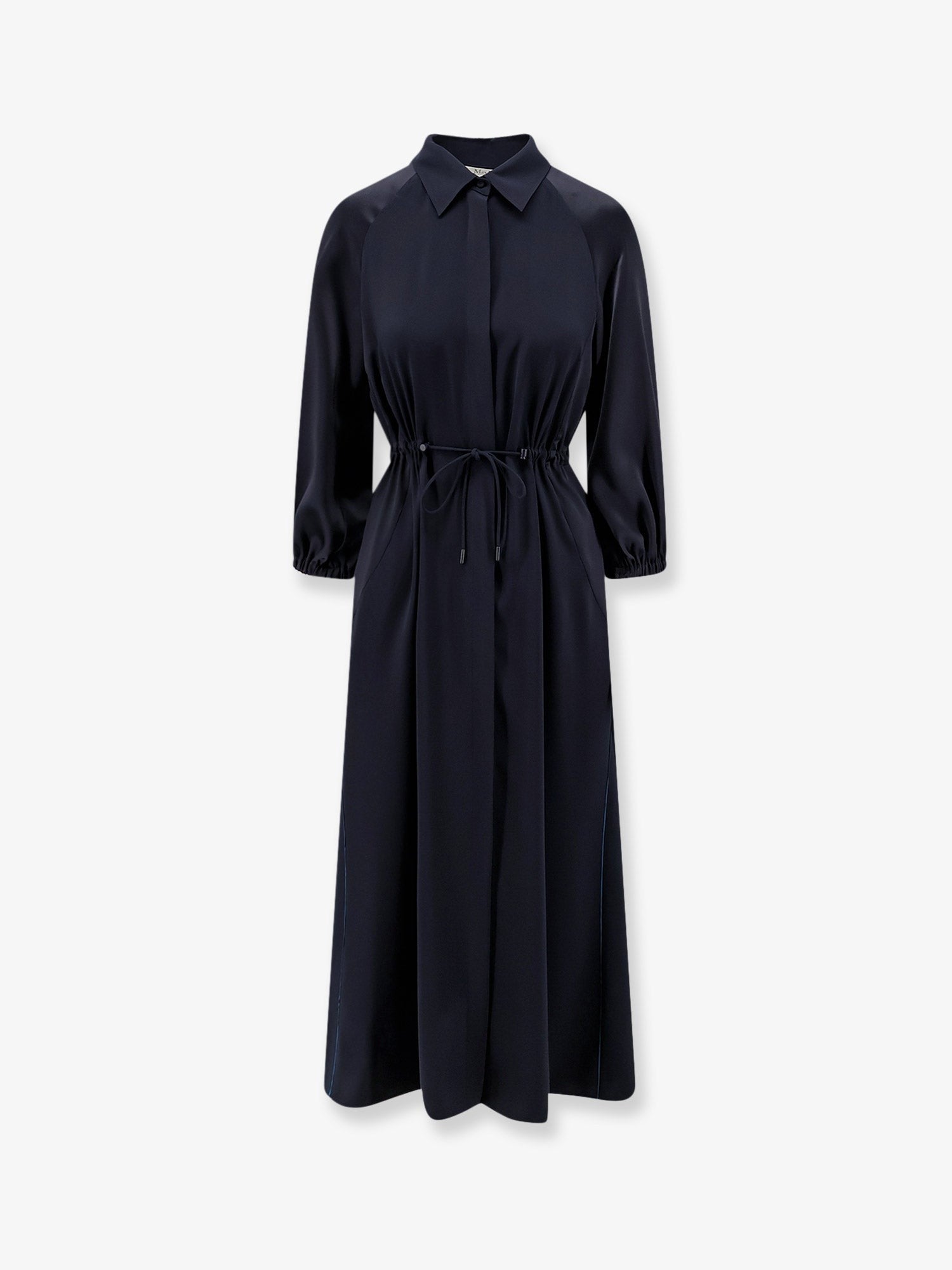 Max Mara Women's Mxmpelota Long Silk Dress Blue