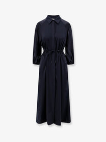 Max Mara Women's Mxmpelota Long Silk Dress Blue