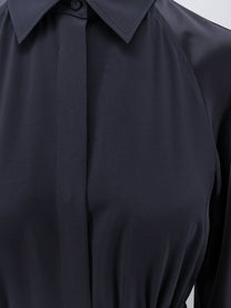 Max Mara Women's Mxmpelota Long Silk Dress Blue
