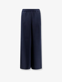 Max Mara Women's Mxmvolonta Silk Trousers Blue
